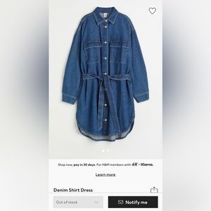 Denim shirt dress